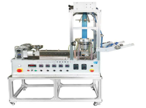 comprar Pequeño tornillo del barril del diámetro 20m m de la máquina del extrusor de la película plástica del laboratorio que sopla online manufacture